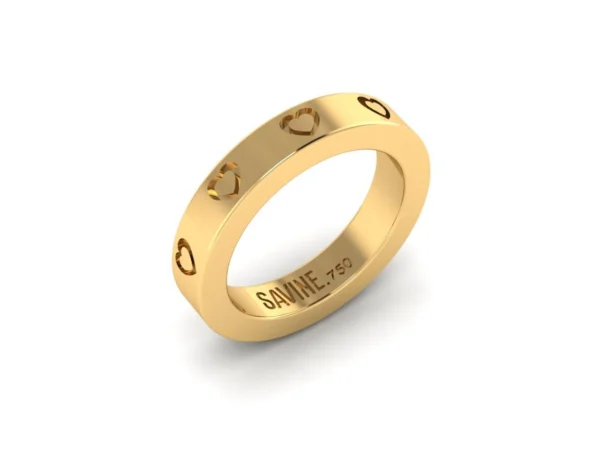 ANEL AMORE FINO AMARELO
