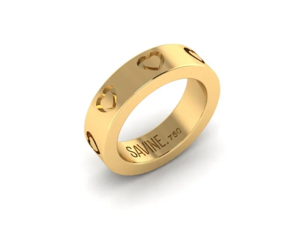 ANEL AMORE MÉDIO AMARELO