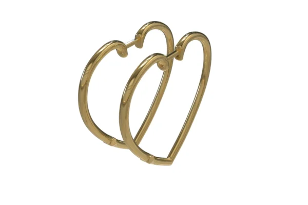ARGOLA MIO CORAÇÃO GRANDE AMARELO