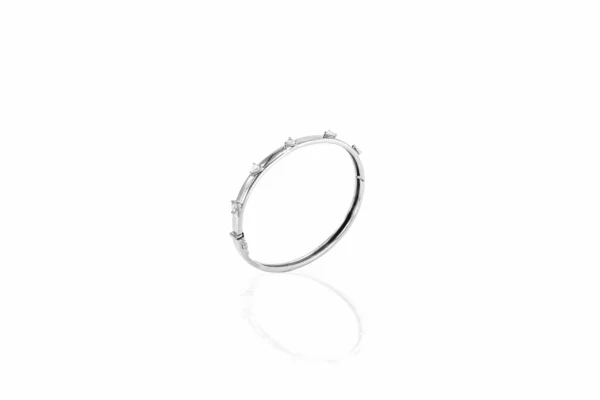 BRACELETE CINCO TRILLIONS FINO OURO BRANCO-