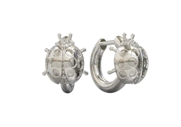 BRINCO JOANINHA ARGOLA PEQUENO OURO BRANCO