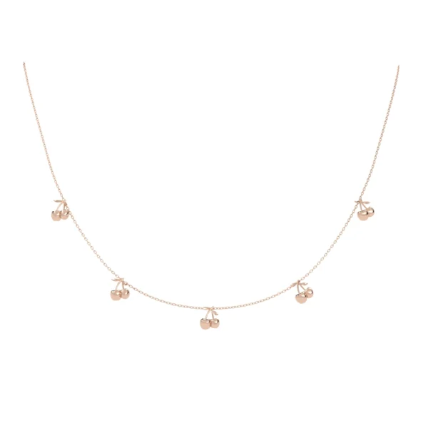 COLAR 5 CEREJINHA MINI OURO ROSÉ