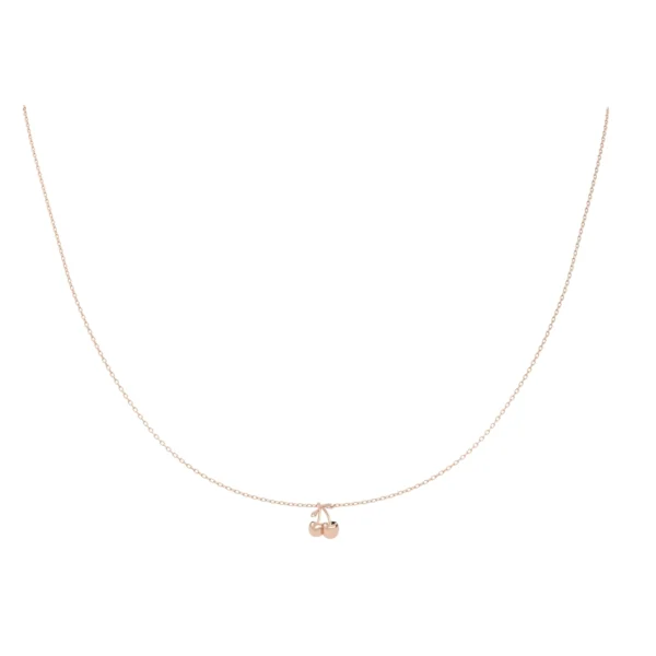 COLAR CEREJINHA MINI OURO ROSÉ