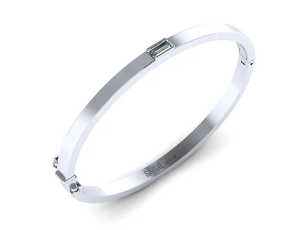 PULSEIRA ONE CUBE INVERTIDA OURO BRANCO